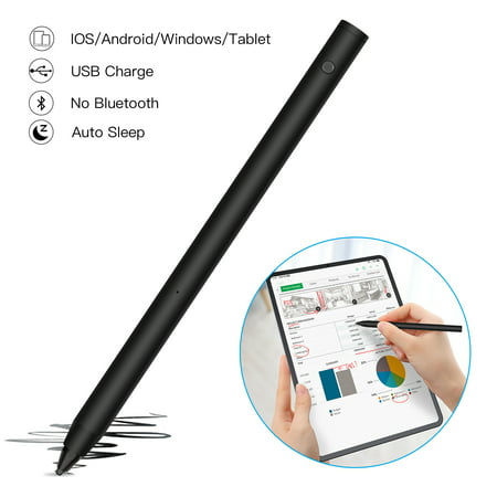 AGPtek Active Stylus Pen, Android iPad IOS Microsoft Tablet Compatible Accurate Writing Drawing Touch Screen (Best Ipad Drawing App Pencil)