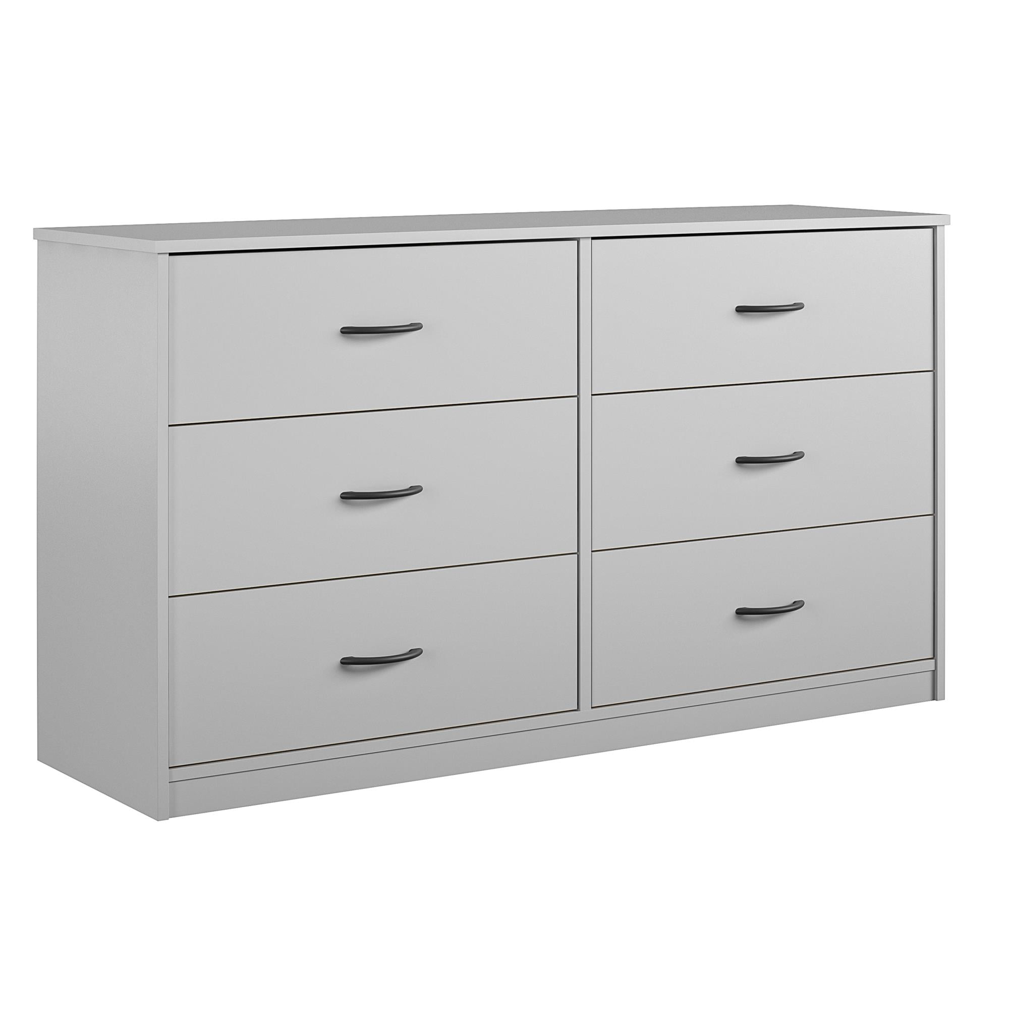 Mainstay Classic 6 Drawer Dresser White Finish .A White