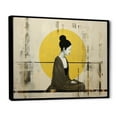 thumbnail image 2 of Designart "Modern Zen Asian Painting II" Asian Floater Framed Wall Art Print, 2 of 7
