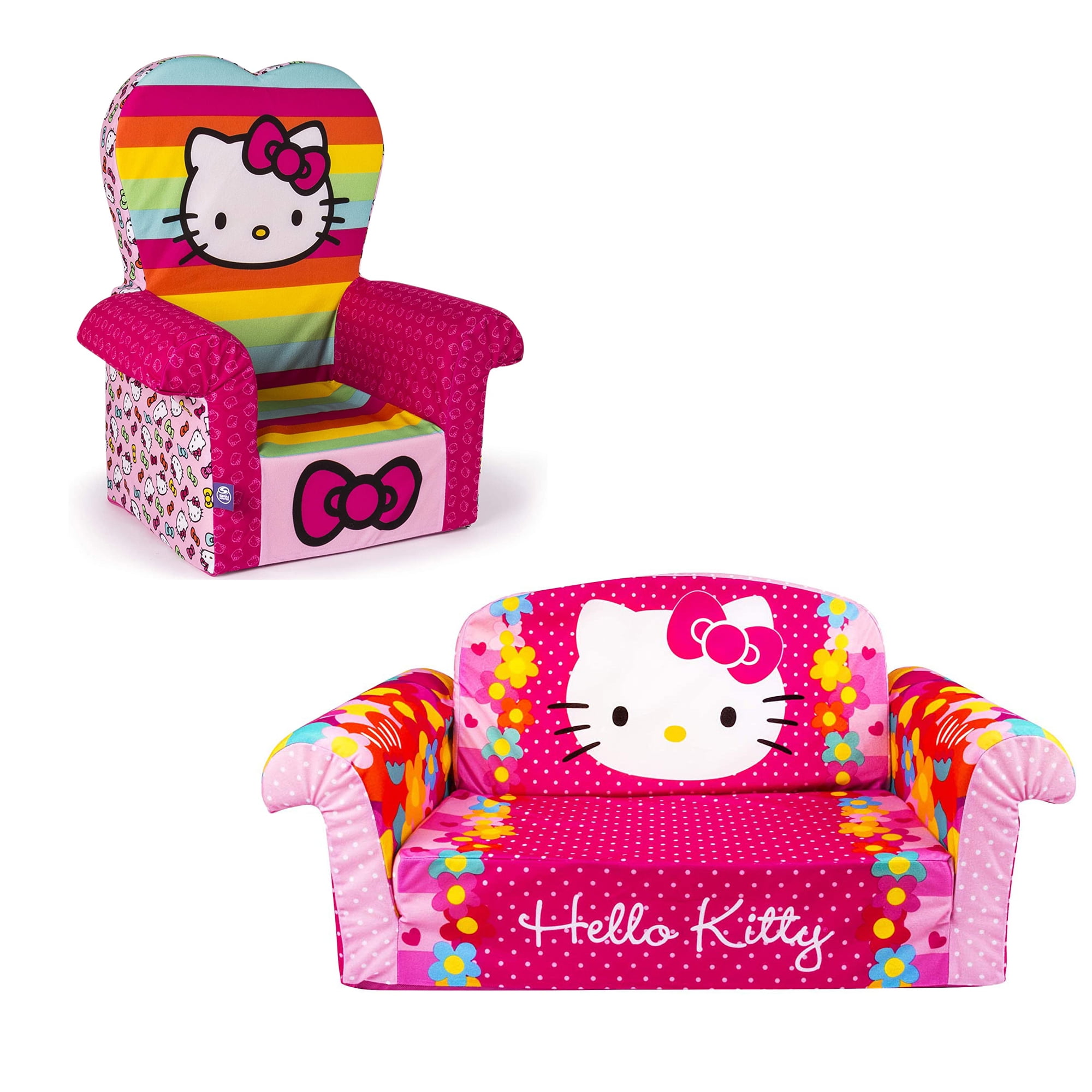 Marshmallow Furniture Comfy Foam Toddler Couch Chair 