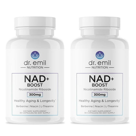 DR. EMIL NUTRITION NAD + Boost, NAD supplement, 30 Servings, 2 Pack