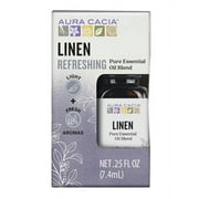 Aura Cacia Linen Essential Oil 0.25 fl oz Box
