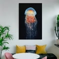 thumbnail image 6 of Lion's Mane Jellyfish Cyanea Capillata The Largest Jellyfish Gifts Canvas Painting Poster Wall Art Decorative Picture Prints Modern Decor 20x30inch(50x75cm), 6 of 6