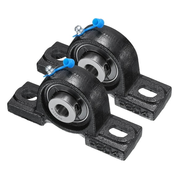 2pcs UCP201-8 Pillow Block Bearings 1/2" Bore Bearing Units Cast Steel Flange Mounted Bearing Housing