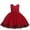 Red, variant on MeetoTime Girls Dress Sleeveless Solid Color Lace Bow Performance Princess Dresses 6 Months-5 Years Baby Clothes