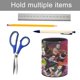 thumbnail image 5 of Mob Psycho-theme Cylinder Pen Holder Pencil Organizer with Flannel Lining PVC Leather Material Cardboard Base for study work 10*8CM, 5 of 6