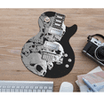 thumbnail image 2 of Wekity Creative Alien Guitar Mouse Pad Computer Notebook Keyboard Desk Pad Personality Play Road Rubber New Fashion Pad(Skeleton guitar), 2 of 6
