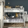 thumbnail image 6 of Furniture of America Aida Twin over Full Kids Wood White Bunk Bed with Ladder, 6 of 9