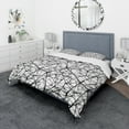 thumbnail image 1 of Designart Ensemble de Literie 'Web Pattern' Moderne et Contemporain - Housse de Couette et Shams, 1 of 4