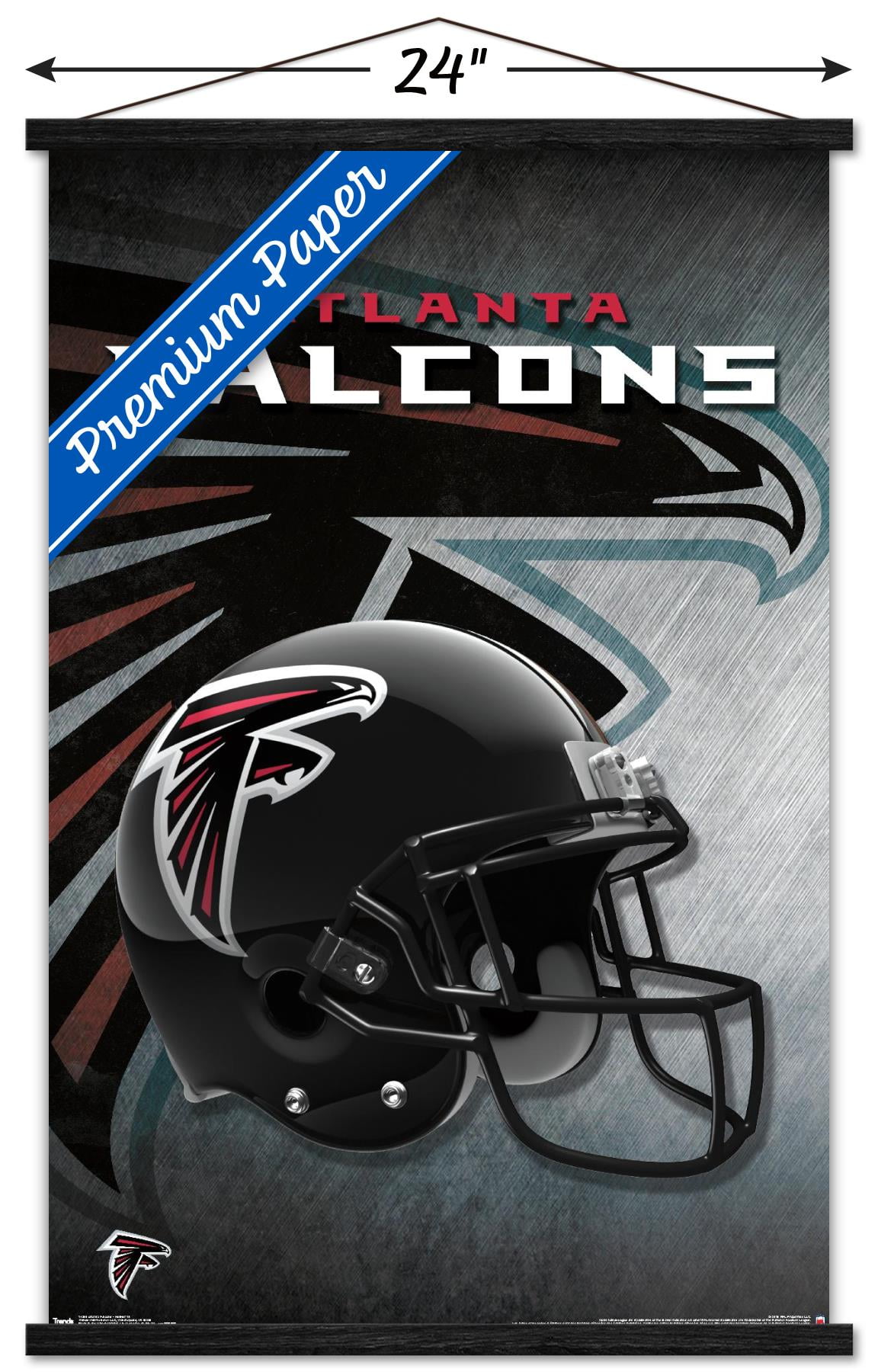 Trends International Wall Poster Atlanta Falcons Helmet, 22.375 x 34