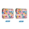 thumbnail image 7 of FORMRS 13"-13.3" Laptop Sleeve Protective Case Soft Carrying Quilted Computer Bag Cover, Watercolor Circles, 7 of 7
