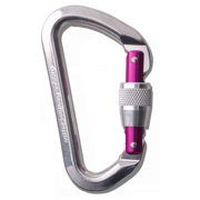 Omega Pacific Classic Locking Gate Carabiner - Purple Locking Gate