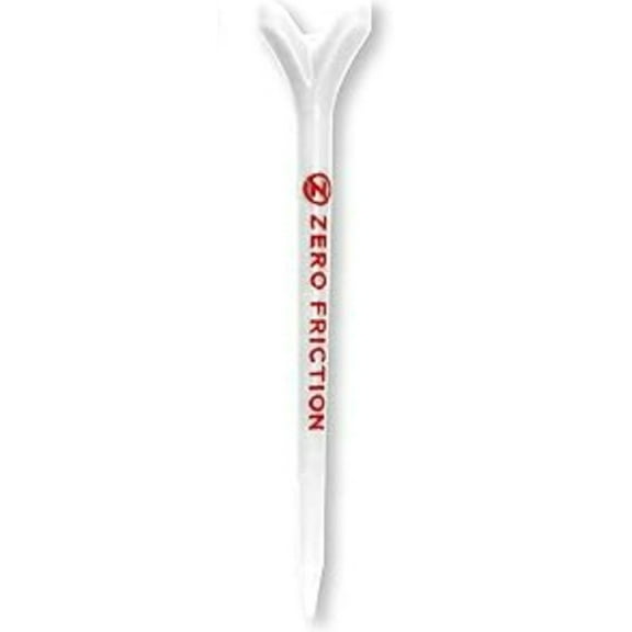 Zero Friction ZFT Maxx 3-Prong Composite Tees (White/Red, 2.75", 16pk) NEW