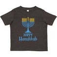 thumbnail image 3 of Inktastic Happy Hanukkah with Blue Menorah Boys or Girls Toddler T-Shirt, 3 of 5