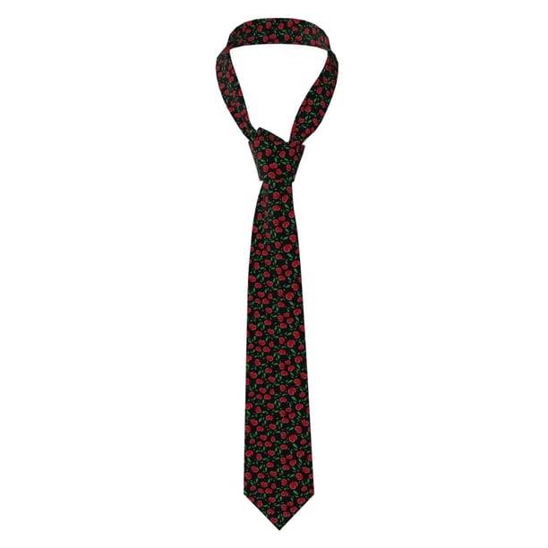 Balery Cherry Corbata Clásica de Seda para Hombre, Corbata Tejida Jacquard, Corbatas Formales para Negocios y Bodas