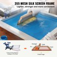 thumbnail image 2 of KFFKFF Screen Printing Set, Quad Aluminum Silk Screen Printing Structures, 20x24inch Silk Screen Printing Structure with 355 Count Mesh, Durable Tension Nylon Mesh and Sealing Tape, 2 of 9