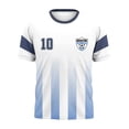 thumbnail image 1 of Playera Argentina para Caballeros, Cuello Redondo Manga Corta Blanco Talla CH, 1 of 4