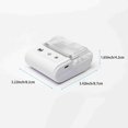 thumbnail image 2 of Riousery Portable Mini Thermal Receipt Printer 57mm Wireless High Speed Print with USB Bluetooth for Restaurant Retail Sales, White (5.9 inches / 15 cm), 2 of 5