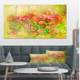 thumbnail image 1 of Colorful Spring Garden with Flowers - Large Floral Canvas Artwork, 1 of 3