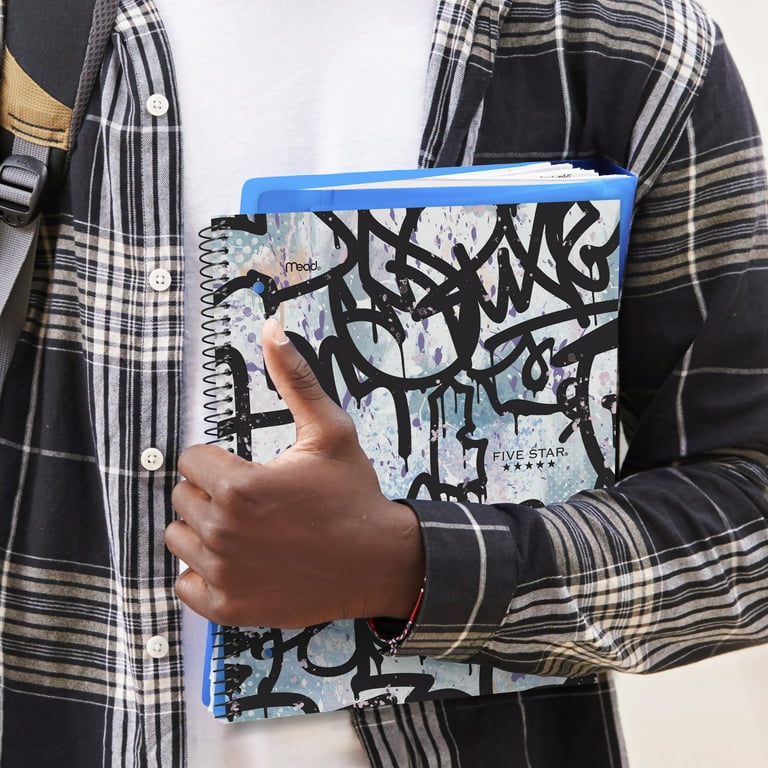 Five Star Paint the Town Notebook, 1 Subject, Wide Ruled, 8