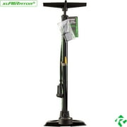 REVERE xlAIRator5 Bike Floor Pump with Pressure Gauge, Bicycle Pump with Univalve for both Presta and Schrader, High Pressure 160psi Multi-Purpose Portable Air Pump for Road Bike MTB and Sports Balls.