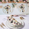 thumbnail image 3 of Farmhouse Rooster Cloth Napkins, Vintage Watercolor Flowers Black Plaid Washable and Reusable Dinner Napkins Set of 2, Table Napkin for Kitchen Party Birthday Wedding Hotel Housewarming 20"x20", 3 of 9