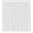 thumbnail image 3 of Ambesonne Geometric Shower Curtain, Futuristic Style Dots, 69"Wx84"L, Ivory and Black, 3 of 3