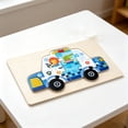 thumbnail image 3 of Linnome Wooden Number Puzzle Educational Math Plaything Logical Thinking Board for Developing Motor Skills, 3 of 5