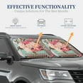 thumbnail image 4 of Fotbe Vintage Typewriter Floral 2-Piece Car Windshield Sun Shade | Sun Blocker for Car Windshield | Foldable Automotive Interior Accessories for Sun Protection-Small, 4 of 6