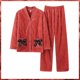 thumbnail image 1 of Conjunto de Pijamas de franela con forro polar para mujer, ropa de dormir cálida y gruesa de terciopelo, para invierno, novedad, 1 of 4