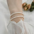 thumbnail image 6 of Freshwater Pearl Stretch Bracelet, Rice Pearl Wedding Bracelet, Bridal Bridesmaid Gift, 6 of 10