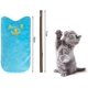 thumbnail image 2 of Juguete de peluche para gatos de 5 piezas y 10 palitos de hierba gatera, juguete masticable de hierba gatera para limpiar los dientes del gato, juguete masticable (color), 2 of 5