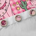 thumbnail image 4 of Homewish Western Cowgirl Black Out Curtains,Pink Vintage Bohemian Boots Pack Of 2 (42X63 Each)For Girls Kids, 4 of 6