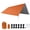 Orange, variant on 1 Set Canopy Waterproof Moisture-proof Foldable Anti-UV Sunshade Oxford Cloth Rain Shade Pergola Camping Supply