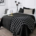 thumbnail image 3 of Southshore Fine Linens Oversized Quilt Bedding Set lightweight, soft coverlet bedspread 2-Piece with One matching sham , Black, Twin / Twin XL, 3 of 6