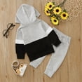 thumbnail image 6 of Sngxgn Kids 2 Piece Outfits Girls Crop Tops Hoodies Long Sleeve Fashion Sweatshirts and Sweatpants(Grey,110), 6 of 6