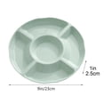 thumbnail image 3 of EGNMCR Five-part Compartment Candy Box-snack -dried Fruit And Fruit Round Candy dish, 3 of 8