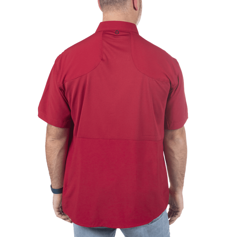 Realtree Rio Red Mens Short Sleeve Fishing Guide Shirt- XL