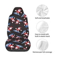 thumbnail image 4 of Lsque Surfing Santa Pattern Car Seat Covers for Front Seats , Waterproof Seat Covers for Cars, Sporty Front Seat Covers,Car Seat Cover Protector Front Seats, 4 of 5