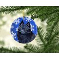 thumbnail image 2 of Carolines Treasures LH9294-CO1 Schipperke Winter Snowflake Holiday Ceramic Ornament, 2 of 3