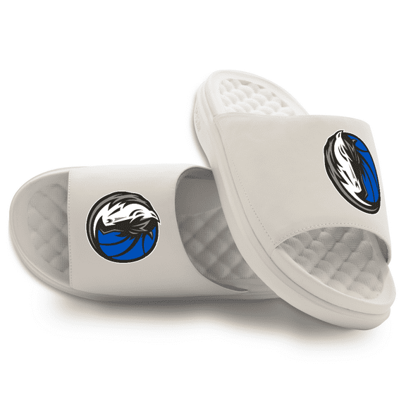 Unisex ISlide Cream Dallas Mavericks Primary Motive Slide Sandals