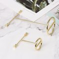 thumbnail image 4 of ruzhgo 2Pcs Earring Earrings Holder Delicate Rack Multifunctional Ring Organizer Necklace Jewelry Household Dressing Table T-shaped round rack T-shaped round rack, 4 of 6
