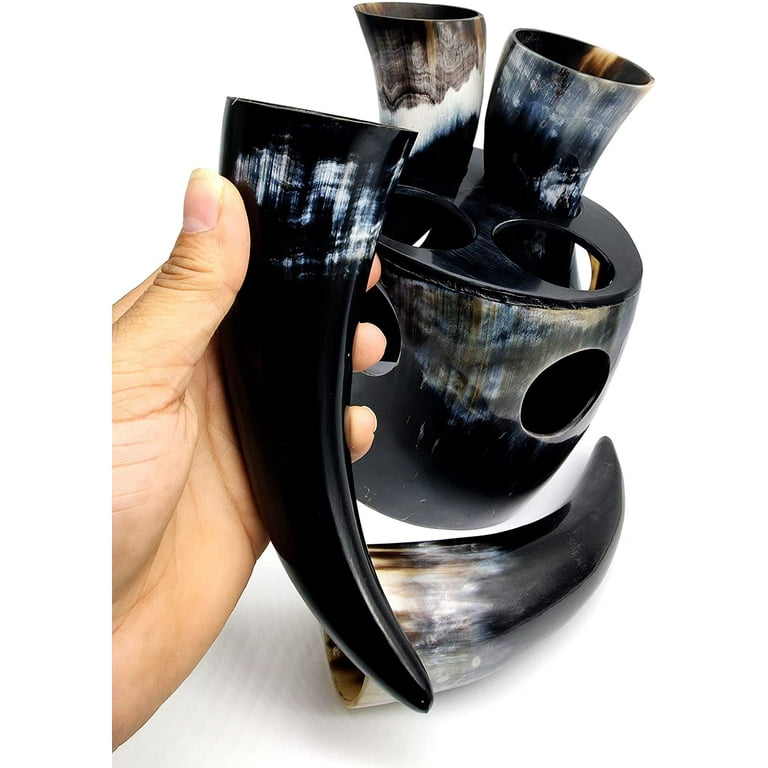 Viking Drinking Horn Mugs Cups Beer, Viking Horn Stand