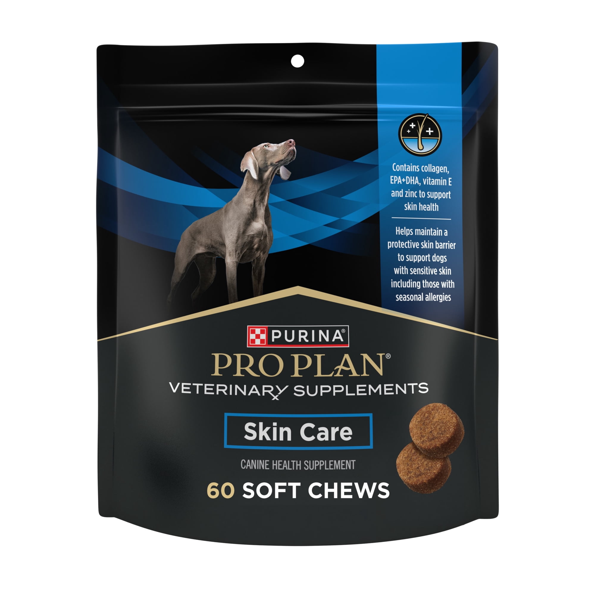 Purina Pro Plan Veterinary Supplements Skin Care Dog Supplements With Omega-3 Fish Oil and EPA and DHA,
