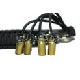 thumbnail image 2 of Biker Whip Get Back 30" All Black with Silver Punisher Skulls .45 Cal Casing, 2 of 2