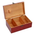 thumbnail image 3 of Caja de costura de madera, portaherramientas de costura, vacía, retro, con compartimentos, regalo para Rojo, 3 of 9