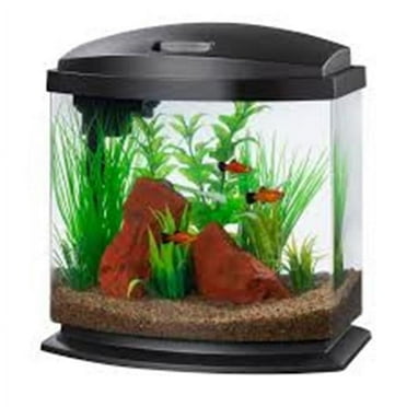 Aqueon Products 100543588 2.5 gal Aqueon Mini Bow LED Smartclean Kit, Black