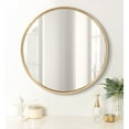 thumbnail image 4 of Kate and Laurel Travis Round Wood Wall Mirror, 21., 4 of 5