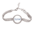 thumbnail image 1 of Football Blue Soccer Front Pattern Tennis Chain Anklet Bracelet Diamond Jewelry, 1 of 3