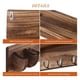 thumbnail image 4 of Percha de guitarra de madera con ganchos de metal para soporte de pared Titular de la sala Entrada de la sala de estantería de estantería interior de la oficina de la oficina Scienceny HA059654-00B, 4 of 7